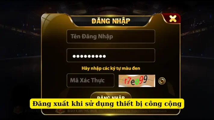 Đăng xuất khi sử dụng thiết bị công cộng